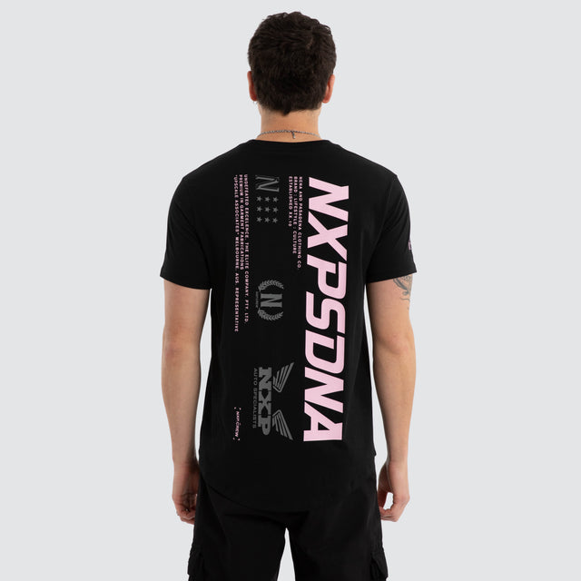 Anlantic Dual Curved Tee Jet Black