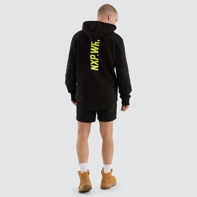 Blueprint Dual Curved Hoodie Black/Yellow