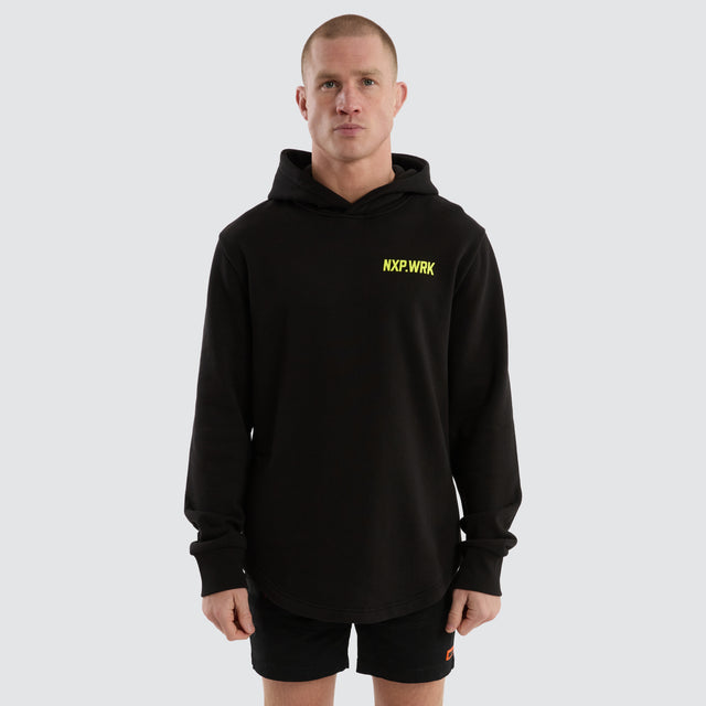Blueprint Dual Curved Hoodie Black/Yellow