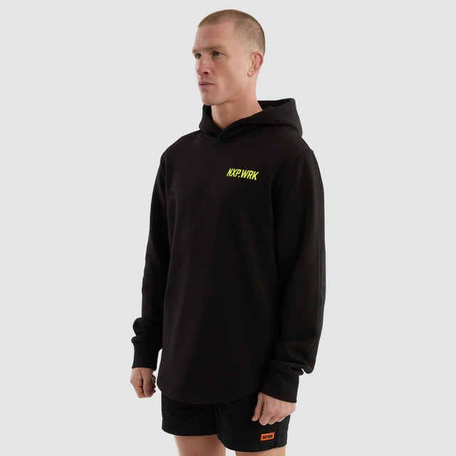 Blueprint Dual Curved Hoodie Black/Yellow