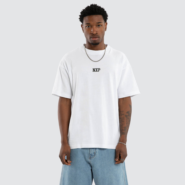 Foundation Raptor Tee Optical White