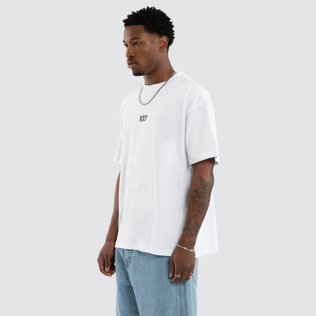 Foundation Raptor Tee Optical White