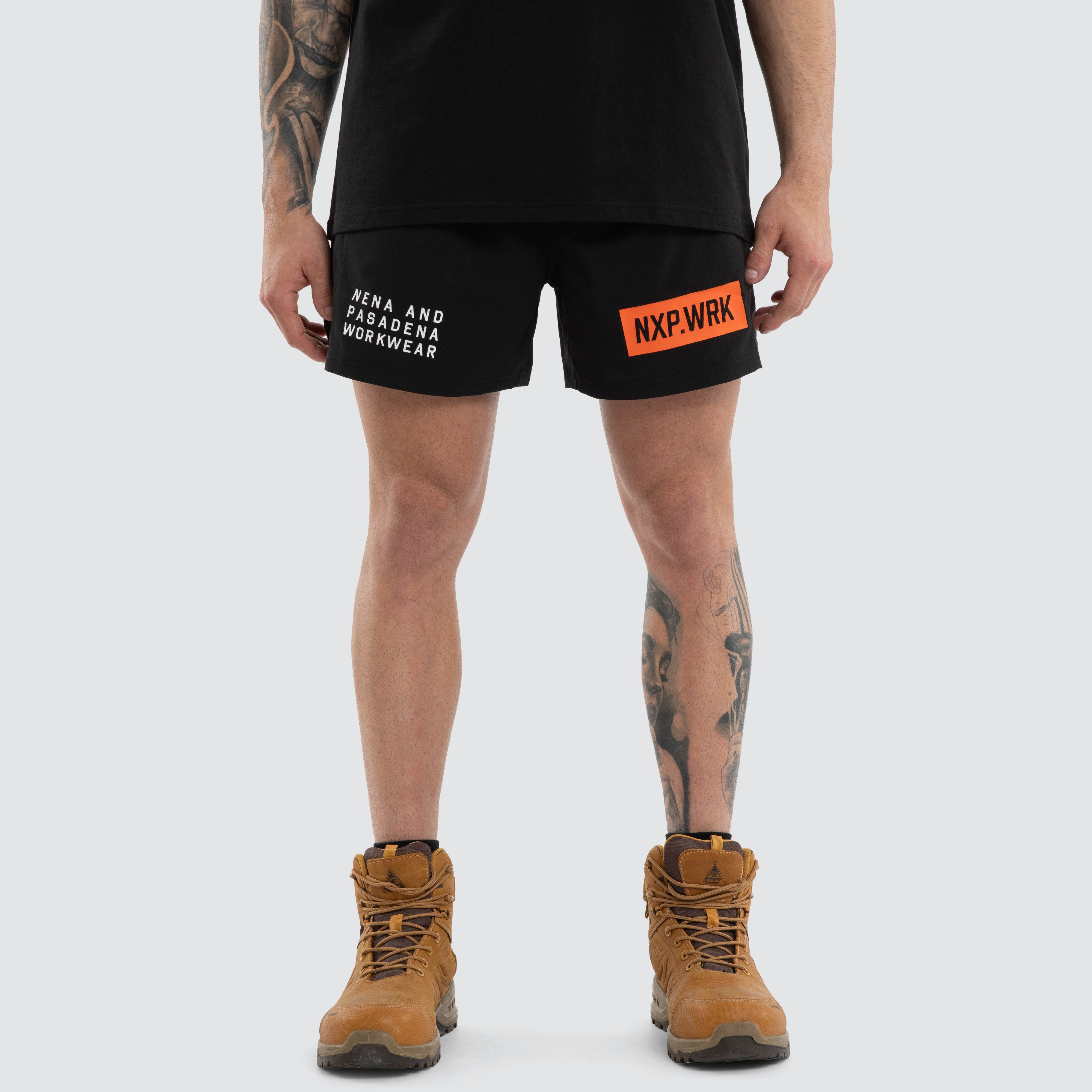 Hybrid Rugby Short Jet Black | NXP