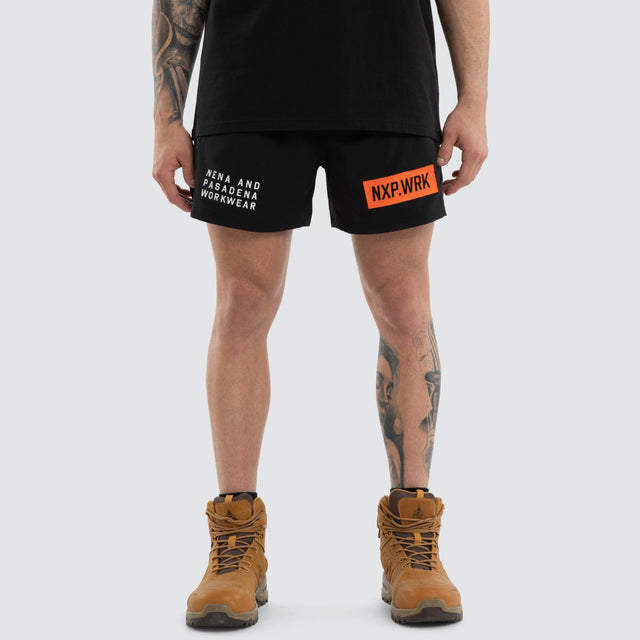 Hybrid Rugby Short Jet Black