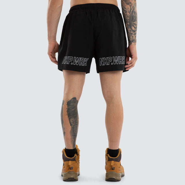 Hybrid Rugby Short Jet Black