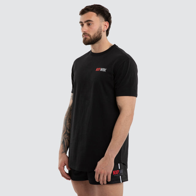 Blueprint Dual Curved T-Shirt Black/Red