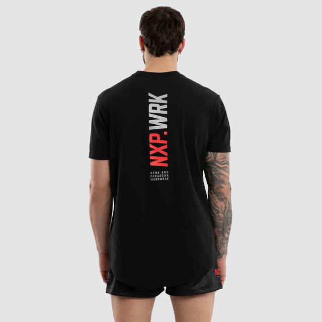 Blueprint Dual Curved T-Shirt Black/Red
