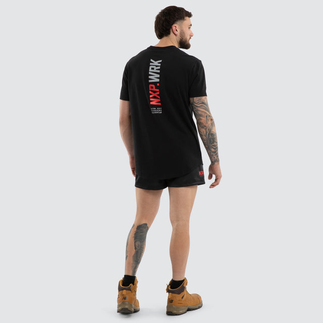 Blueprint Dual Curved T-Shirt Black/Red