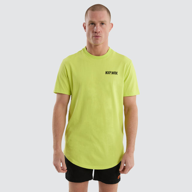 Blueprint Dual Curved T-Shirt Bright Yellow