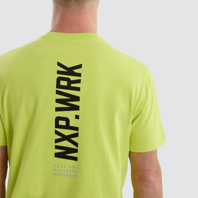 Blueprint Dual Curved T-Shirt Bright Yellow