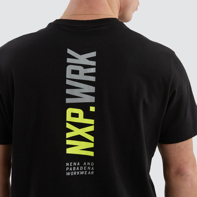 Blueprint Dual Curved T-Shirt Black/Yellow