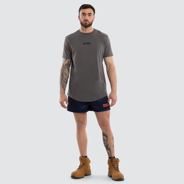 Frontman Dual Curved Tee Charcoal/Black