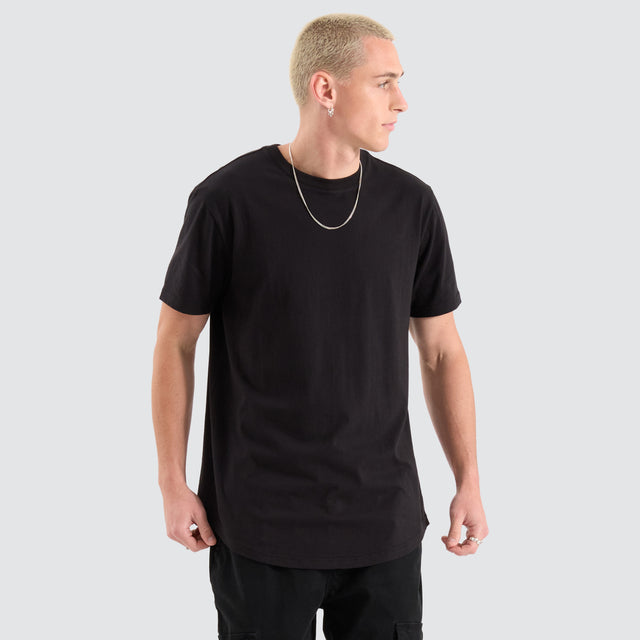 Fargo Dual Curved Tee Jet Black