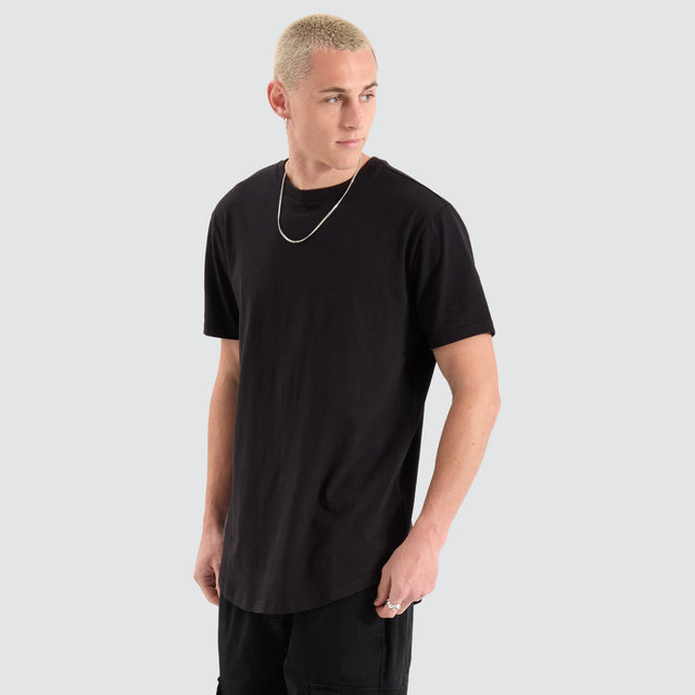 Fargo Dual Curved Tee Jet Black