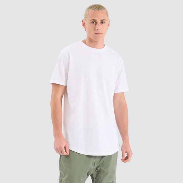 Fargo Dual Curved Tee Optical White