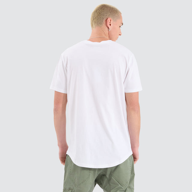 Fargo Dual Curved Tee Optical White