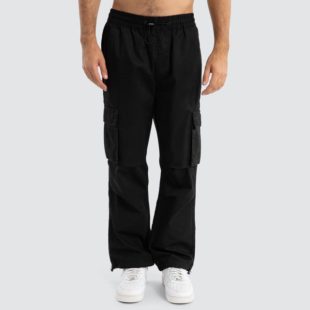 P350 Parachute Cargo Pant Jet Black