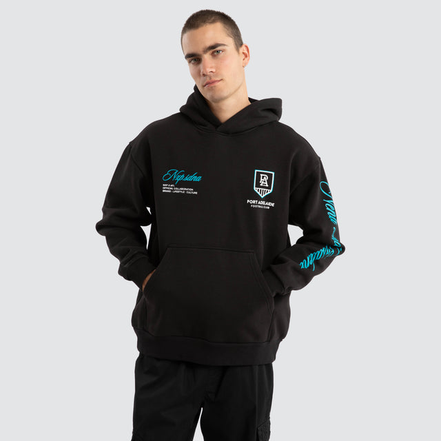 Port Adelaide Power AFL Season Hoodie Jet Black