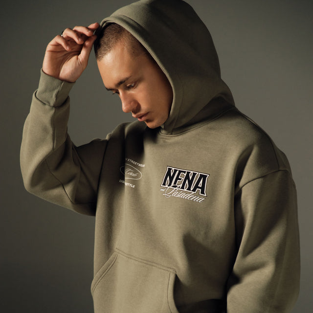 Titan Relaxed Fit Hoodie Khaki