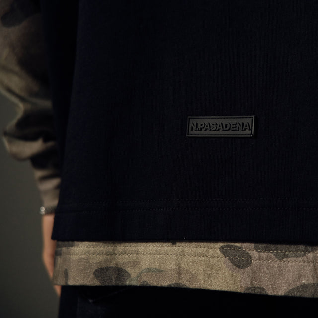 Mirror Layered Longsleeve Tee Sunbleached Black
