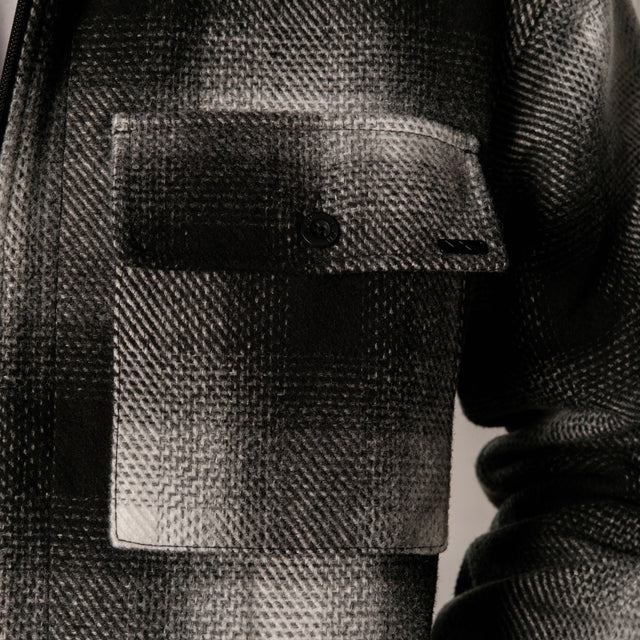 Rise Relaxed Jacket Black/White Check