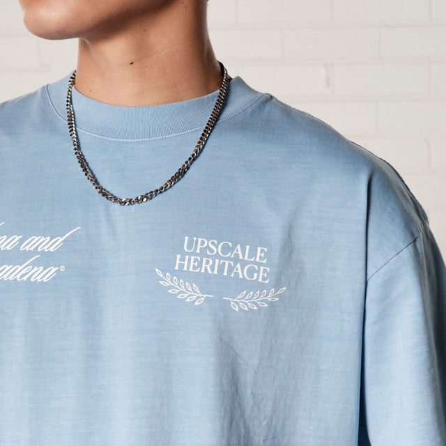 Gentlemen Raptor Tee Pigment Blue Bell