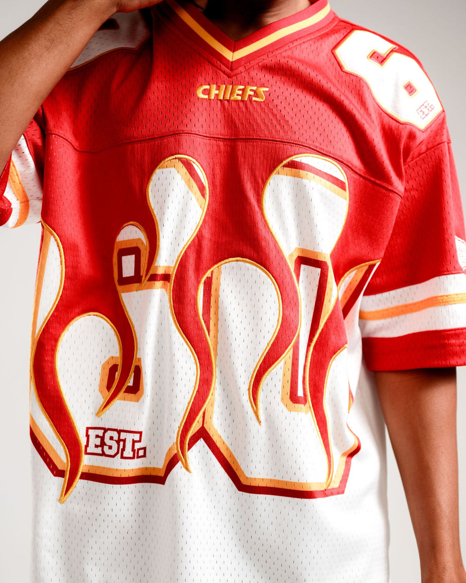 Nena & Pasadena KC-Chiefs Catch Tee White/Glacier Grey