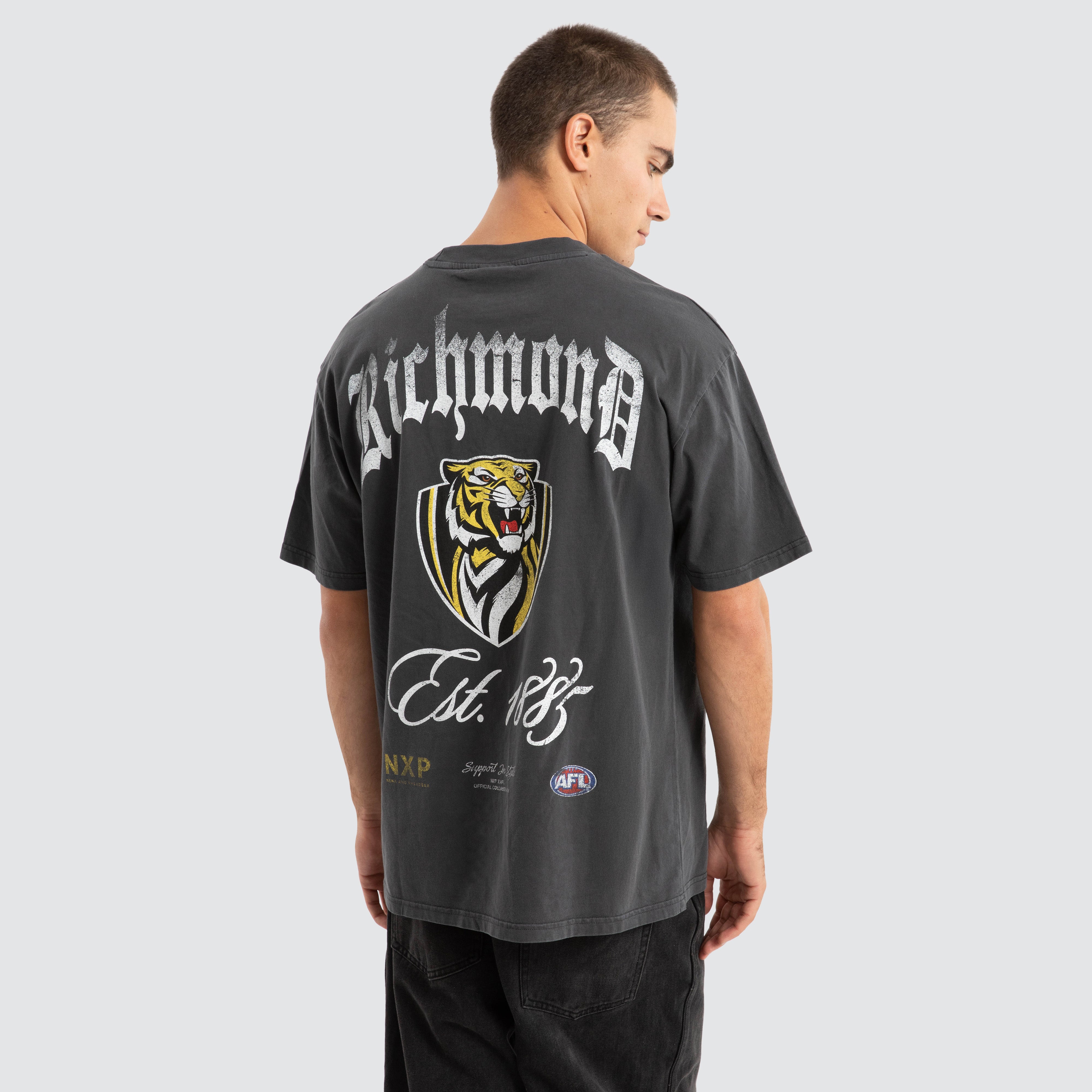 RICHMOND 半袖Tシャツ Richmond Tigers AFL Season Tee in Black | Neverland Store