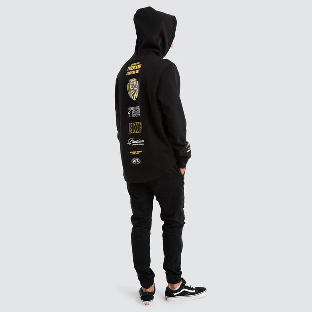 Richmond Tigers AFL Spine Hoodie Jet Black