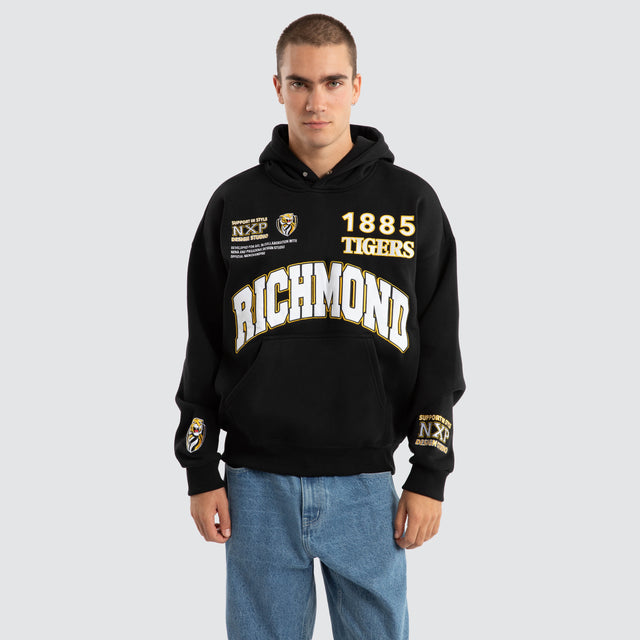 Richmond Tigers AFL Academy Hoodie Jet Black