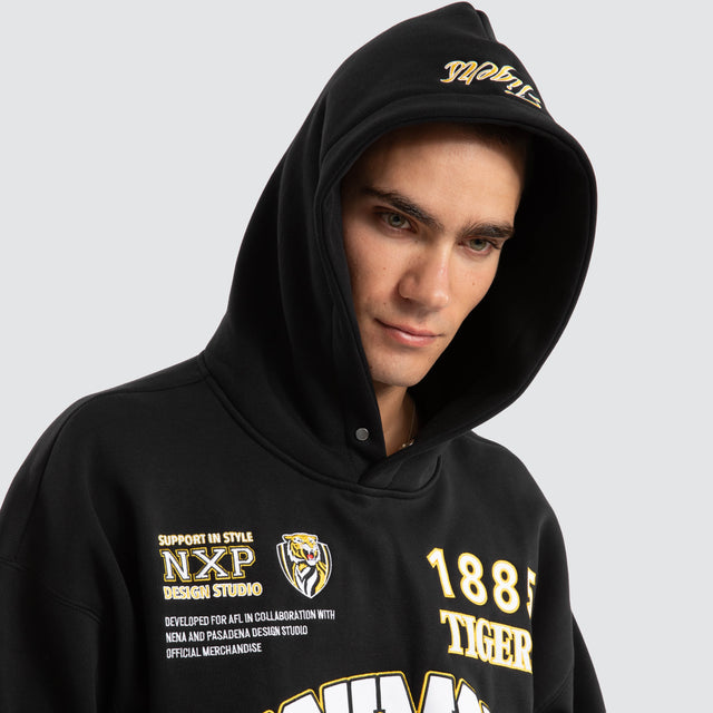 Richmond Tigers AFL Academy Hoodie Jet Black