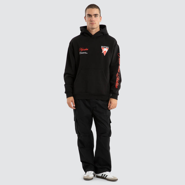 Sydney Swans AFL Season Hoodie Jet Black