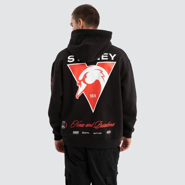 Sydney Swans AFL Season Hoodie Jet Black