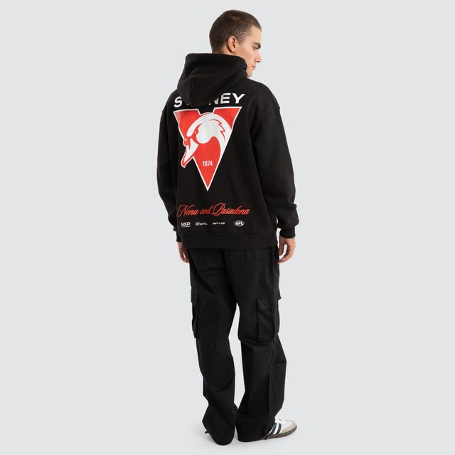 Sydney Swans AFL Season Hoodie Jet Black