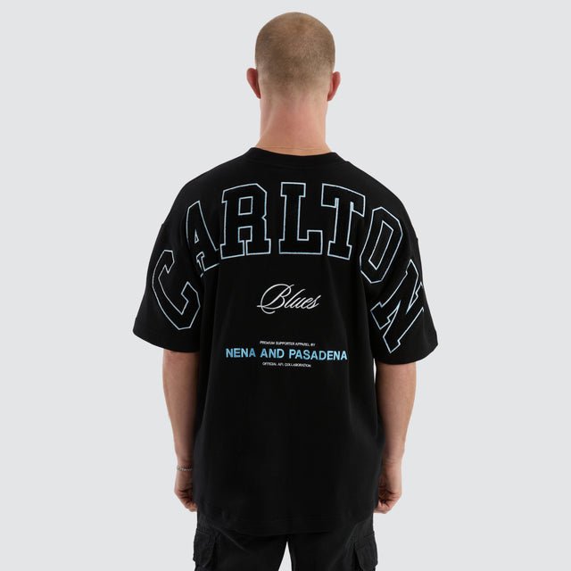 Carlton Blues Stadium Loopback Tee Black