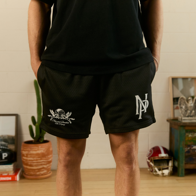 Trigger Mesh Shorts Jet Black