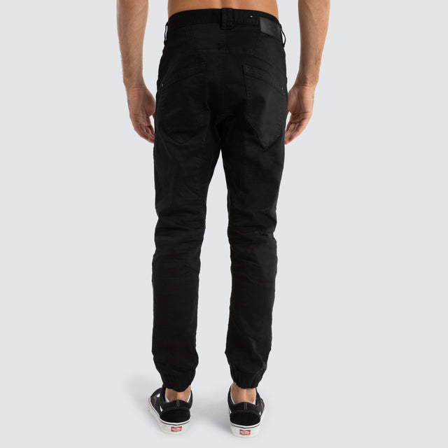 Viper Denim Jogger Black