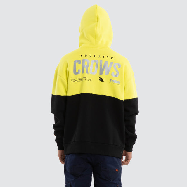 Adelaide Crows Block Hoodie Yellow Black