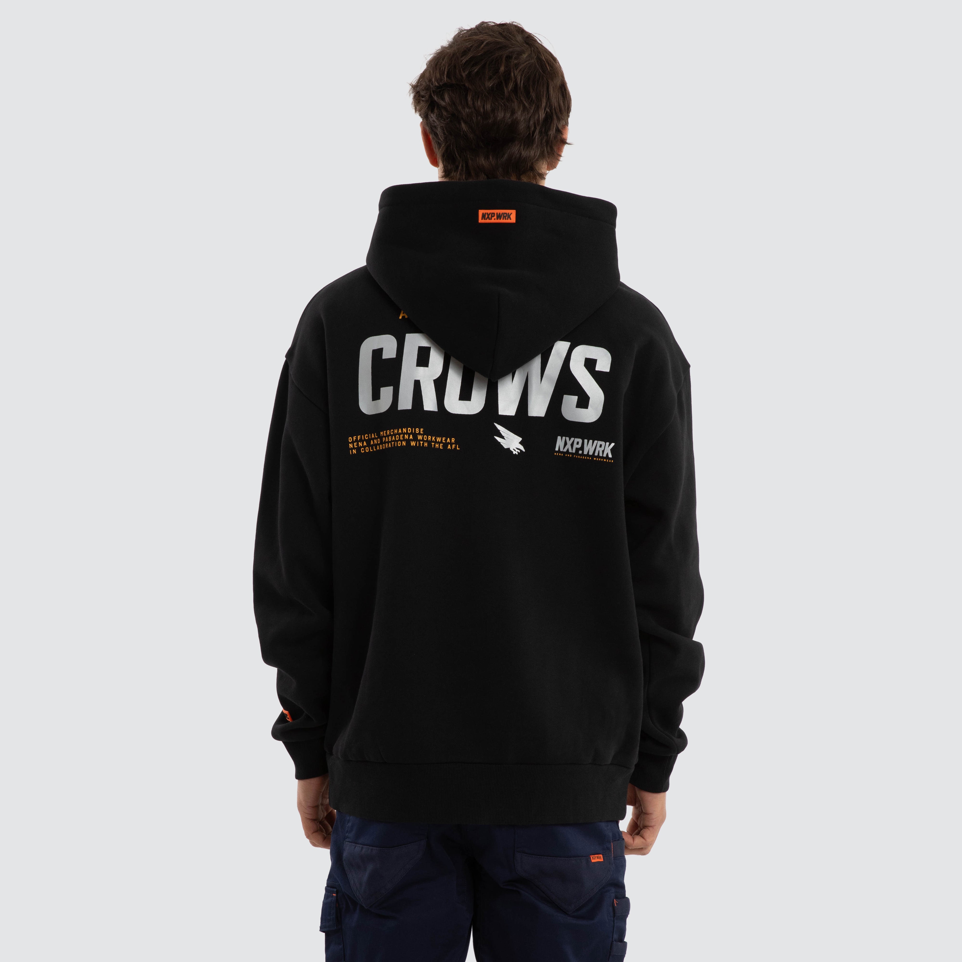 Adelaide Crows Subject Hoodie Jet Black | NXP