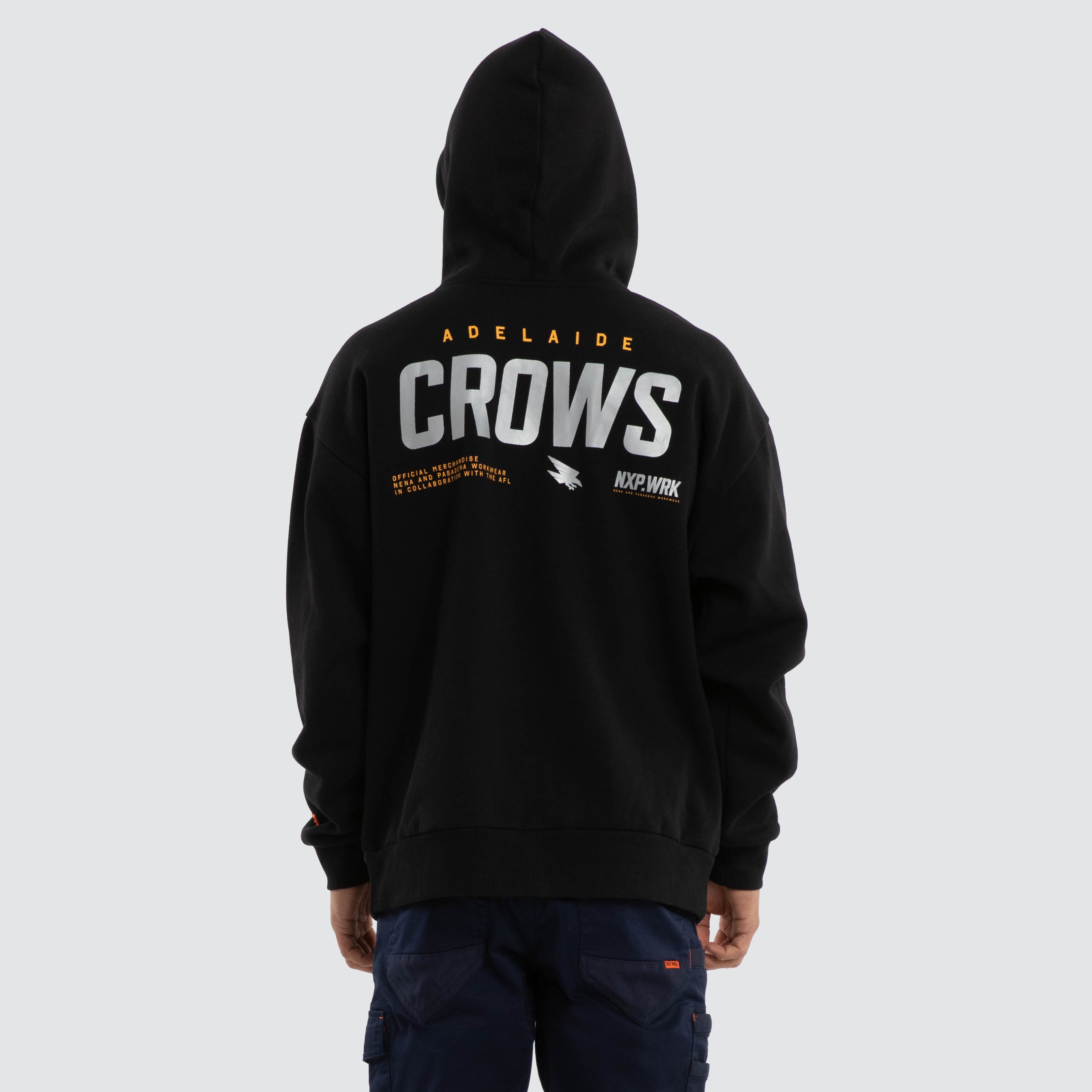 Adelaide Crows Subject Hoodie Jet Black | NXP
