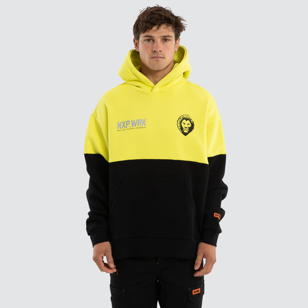 Brisbane Lions Block Hoodie Yellow Black | NXP