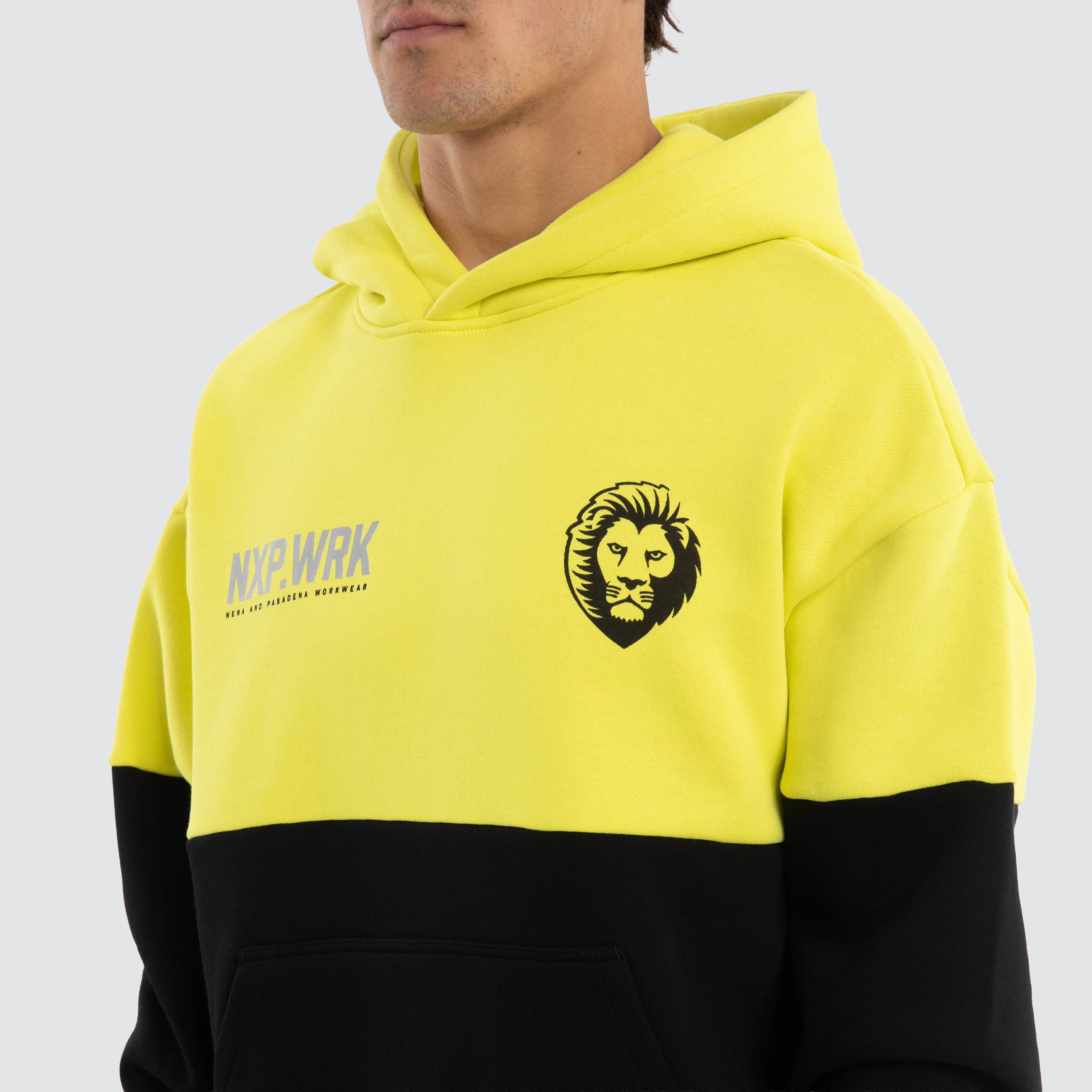 Brisbane Lions Block Hoodie Yellow Black | NXP