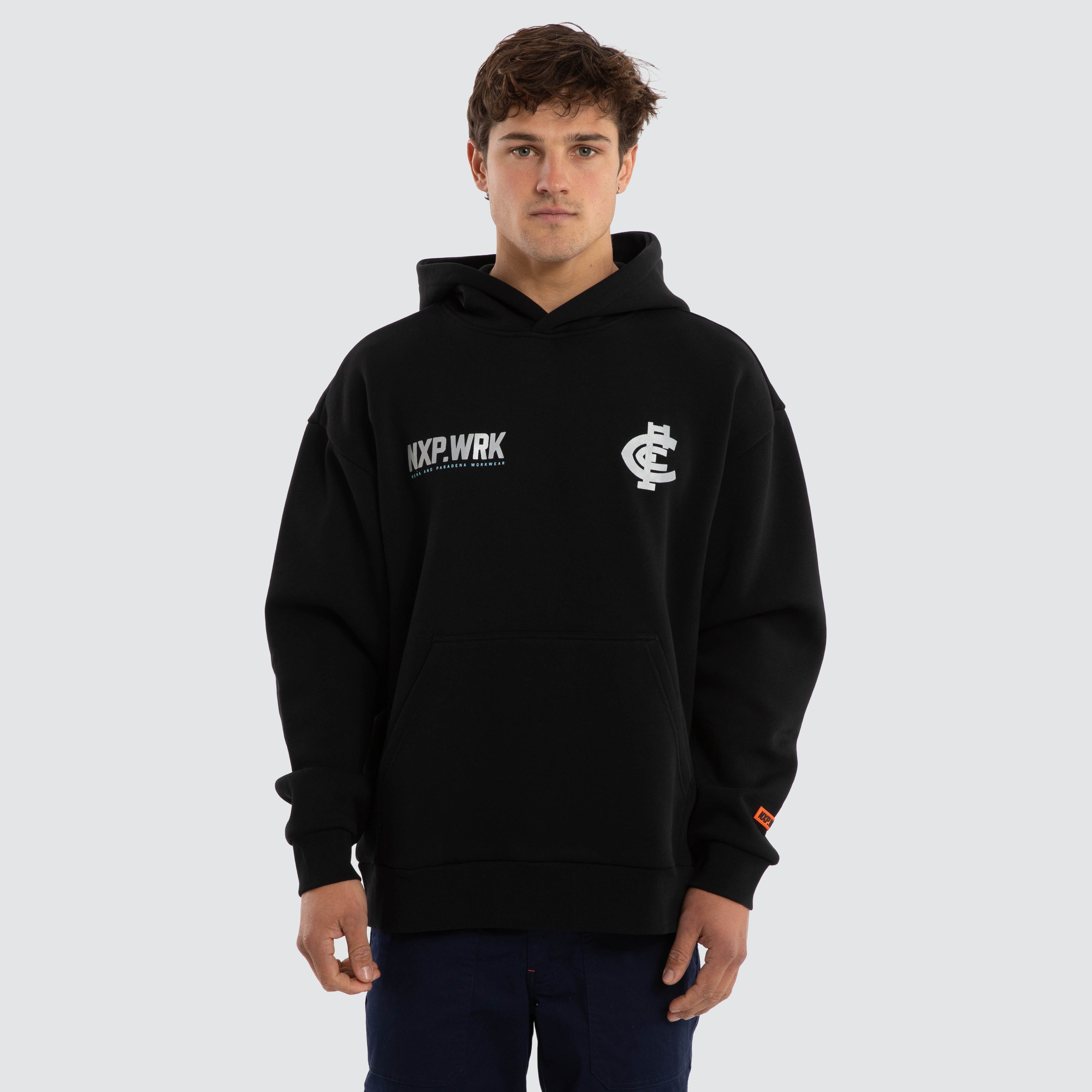 Adelaide Crows Subject Hoodie Jet Black | NXP