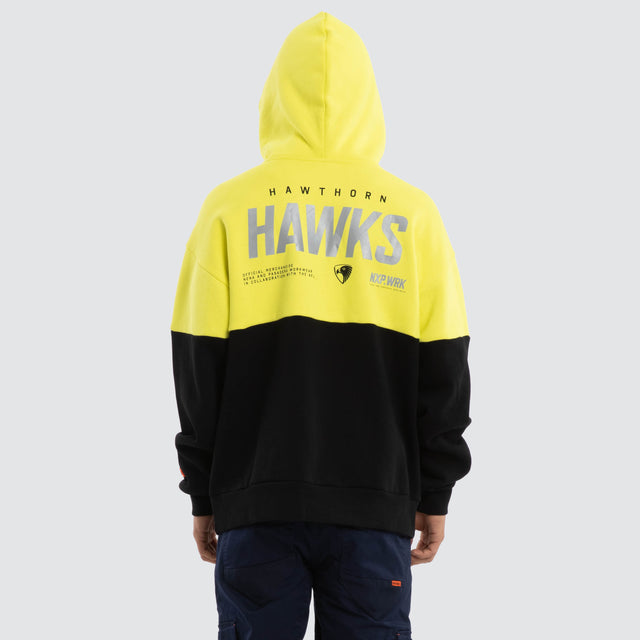 Hawthorn Hawks Block Hoodie Yellow Black