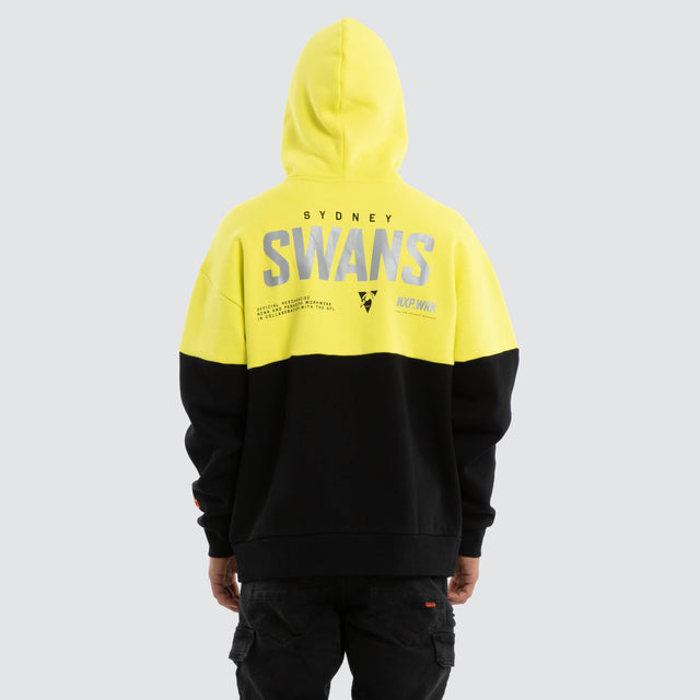 Sydney Swans Block Hoodie Yellow Black
