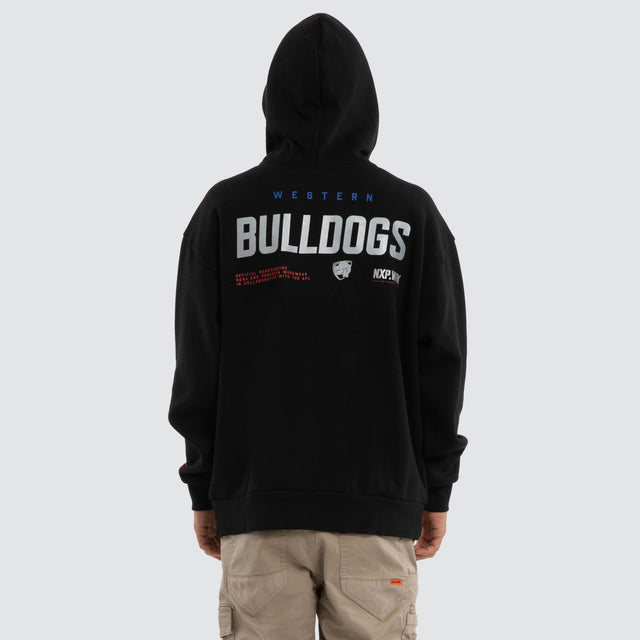 Western Bulldogs Subject Hoodie Jet Black