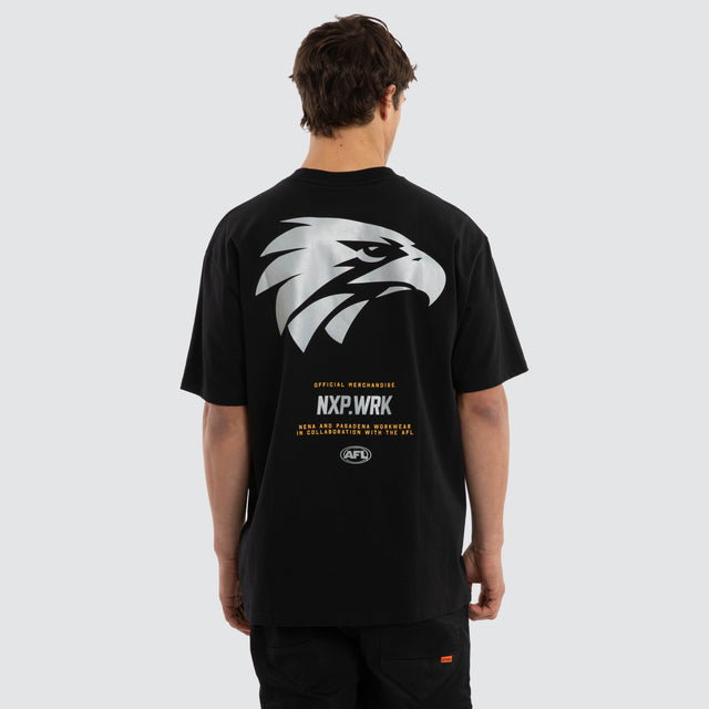 West Coast Eagles Union Tee Jet Black