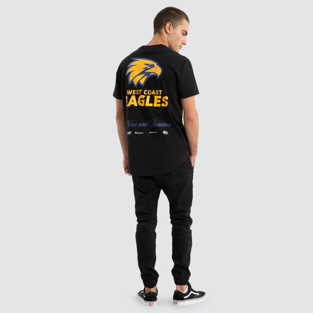 West Coast Eagles AFL Prime Tee Jet Black