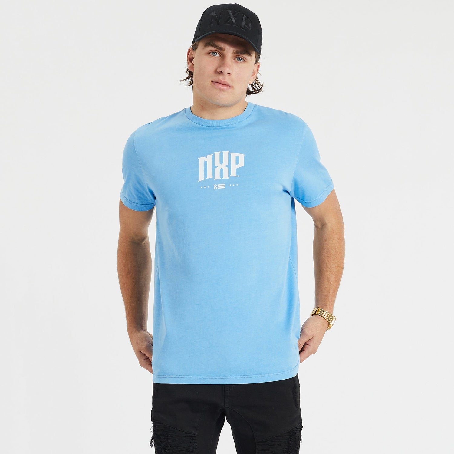 Allegiance Cape Back T-Shirt Pigment Azure Blue