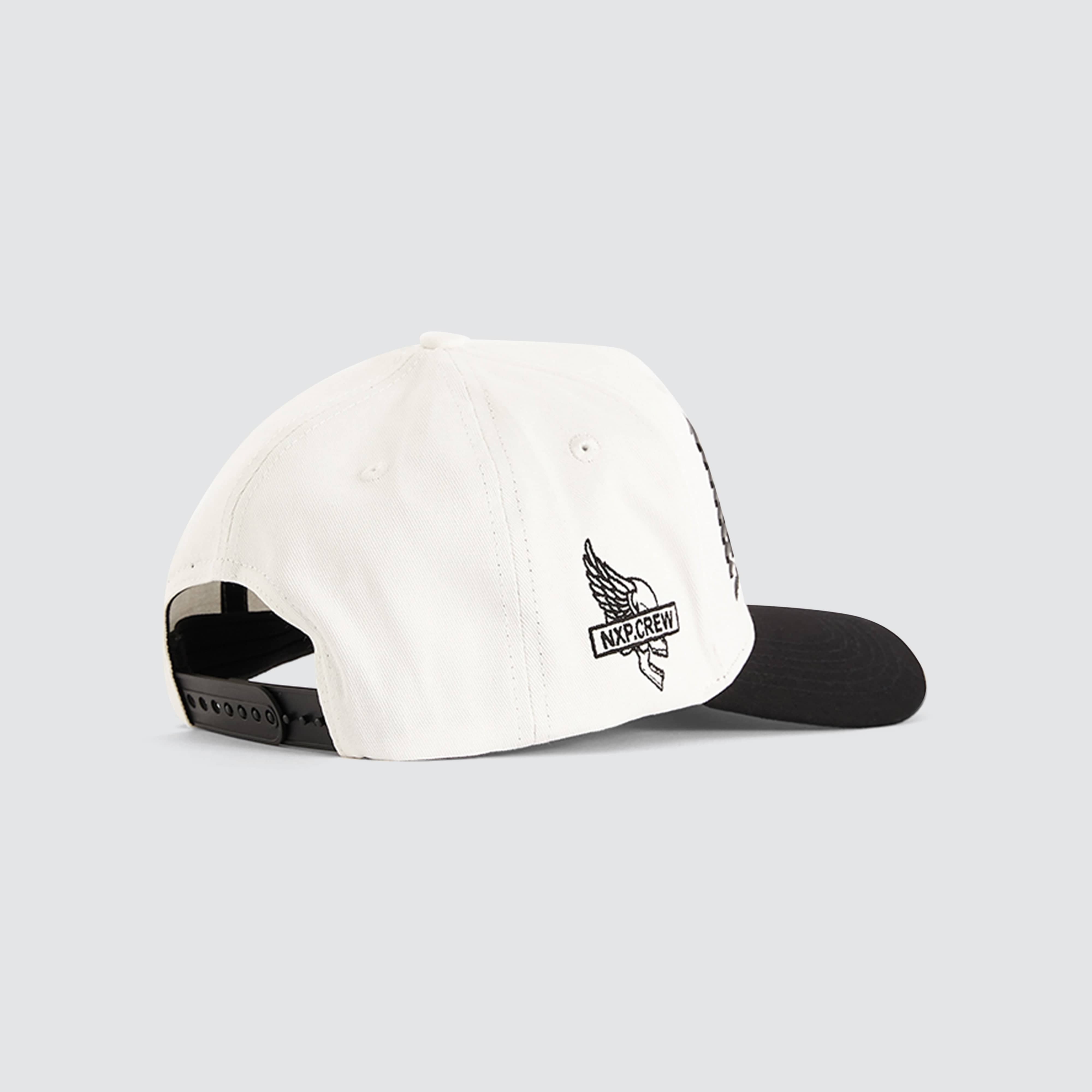 NXP Arcade 5 Panel Peak Cap in White - Nena and Pasadena | NXP